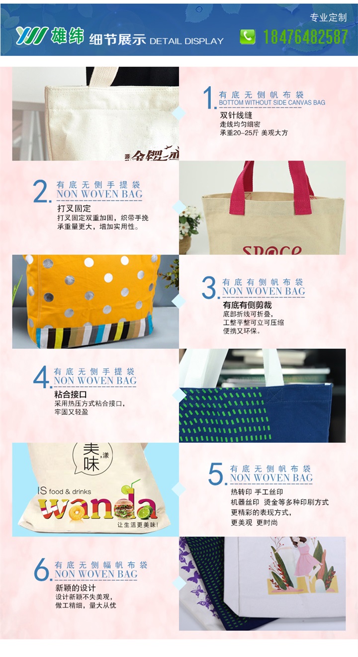 帆布袋细节展示
